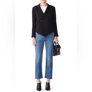 Derek Lam 10 Crosby Easy Fluid Black Career Office Blazer